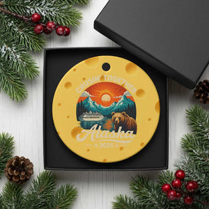 Alaska Cruise Ceramic Ornament Retro Alaskan Cruisin Together Matching Family Cruise TS10 1pc Yellow Cheese Print Your Wear