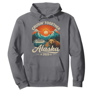 Alaska Cruise Hoodie Retro Alaskan Cruisin Together Matching Family Cruise TS10 Charcoal Print Your Wear