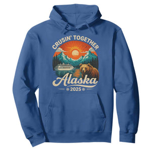 Alaska Cruise Hoodie Retro Alaskan Cruisin Together Matching Family Cruise TS10 Royal Blue Print Your Wear