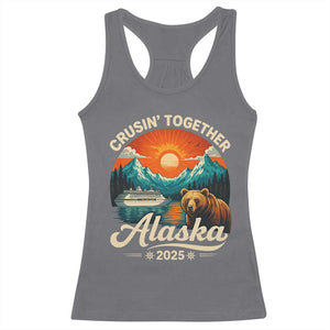 Alaska Cruise Racerback Tank Top Retro Alaskan Cruisin Together Matching Family Cruise TS10 Charcoal Print Your Wear