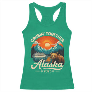 Alaska Cruise Racerback Tank Top Retro Alaskan Cruisin Together Matching Family Cruise TS10 Irish Green Print Your Wear