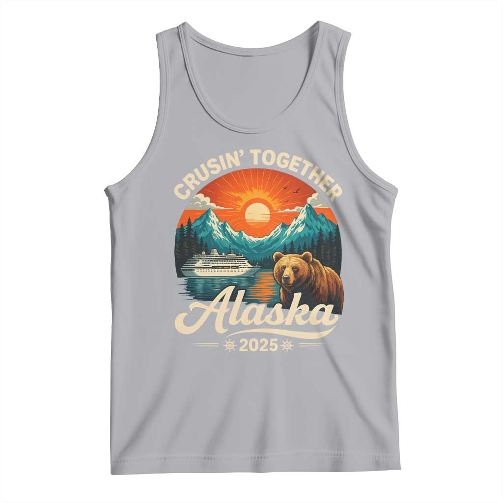 Alaska Cruise Tank Top Retro Alaskan Cruisin Together Matching Family Cruise TS10 Athletic Heather Print Your Wear