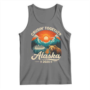Alaska Cruise Tank Top Retro Alaskan Cruisin Together Matching Family Cruise TS10 Black Heather Print Your Wear