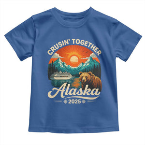 Alaska Cruise Toddler T Shirt Retro Alaskan Cruisin Together Matching Family Cruise TS10 Royal Blue Print Your Wear
