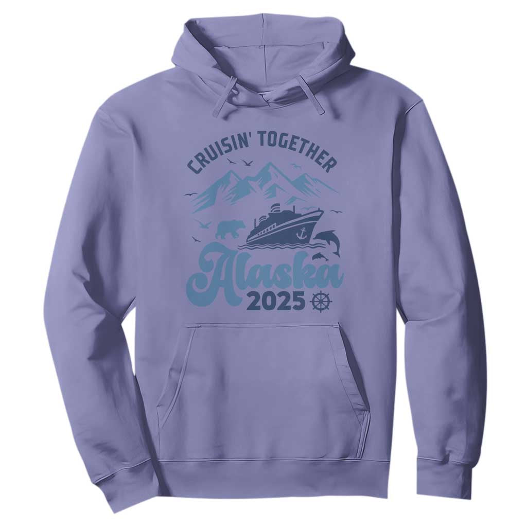 Alaska Cruise Hoodie Cruisin Together Matching Family Cruise 2025 TS10 Violet Print Your Wear