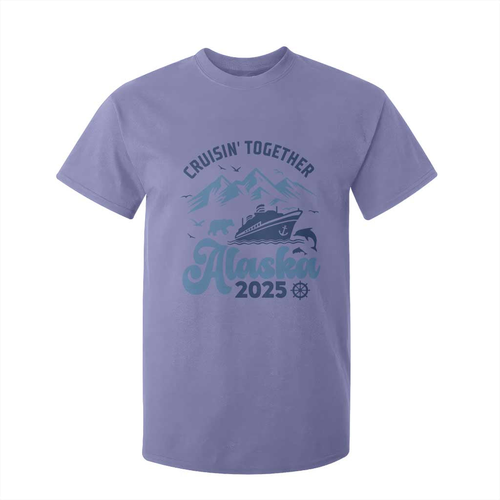 Alaska Cruise T Shirt For Kid Cruisin Together Matching Family Cruise 2025 TS10 Violet Print Your Wear