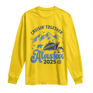 Alaska Cruise Long Sleeve Shirt Cruisin Together Matching Family Cruise 2025 TS10 Daisy Print Your Wear