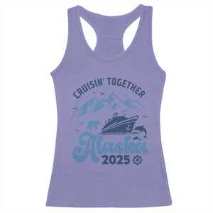 Alaska Cruise Racerback Tank Top Cruisin Together Matching Family Cruise 2025 TS10 Violet Print Your Wear
