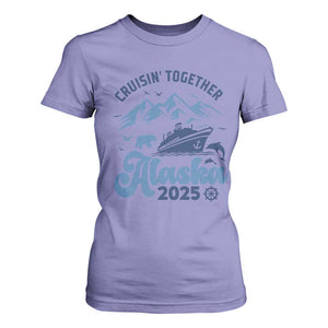 Alaska Cruise T Shirt For Women Cruisin Together Matching Family Cruise 2025 TS10 Violet Print Your Wear
