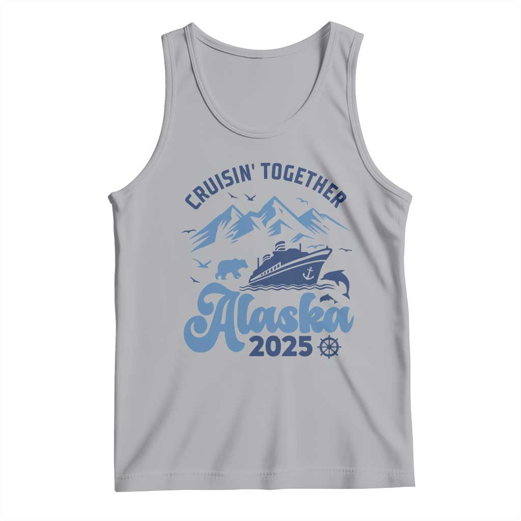Alaska Cruise Tank Top Cruisin Together Matching Family Cruise 2025 TS10 Athletic Heather Print Your Wear