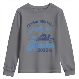Alaska Cruise Youth Sweatshirt Cruisin Together Matching Family Cruise 2025 TS10 Charcoal Print Your Wear