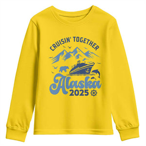 Alaska Cruise Youth Sweatshirt Cruisin Together Matching Family Cruise 2025 TS10 Daisy Print Your Wear
