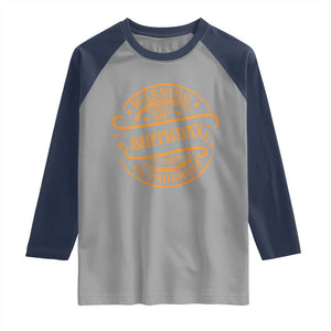 50th Birthday Trip Raglan Shirt Retro Funny Milestone Vacation TS10 Sport Gray Navy Print Your Wear