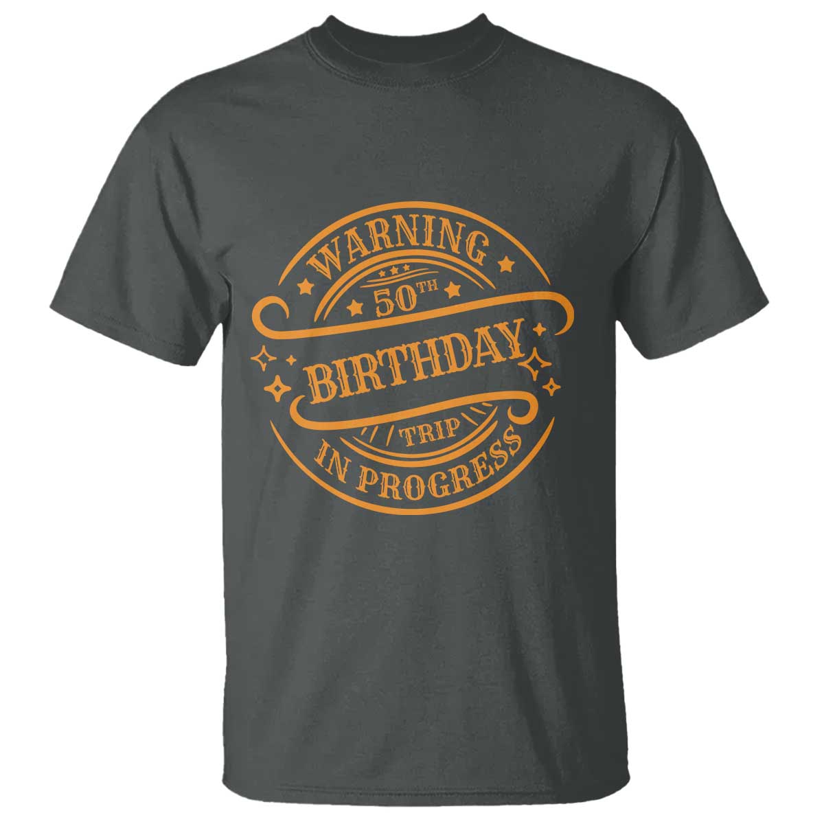 50th Birthday Trip T Shirt Retro Funny Milestone Vacation TS10 Dark Heather Print Your Wear