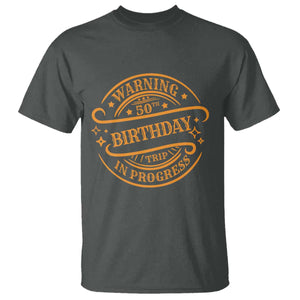 50th Birthday Trip T Shirt Retro Funny Milestone Vacation TS10 Dark Heather Print Your Wear