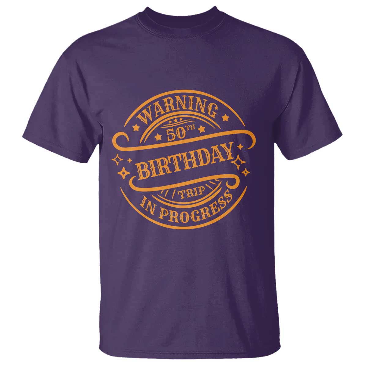 50th Birthday Trip T Shirt Retro Funny Milestone Vacation TS10 Purple Print Your Wear