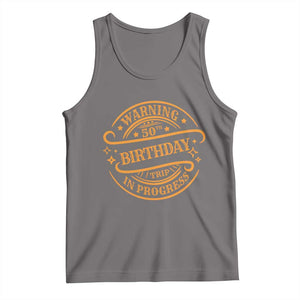 50th Birthday Trip Tank Top Retro Funny Milestone Vacation TS10 Deep Heather Print Your Wear