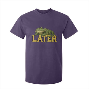 See You Later Alligator T Shirt For Kid Funny Teacher Meme Viral Quote TS10 Purple Print Your Wear