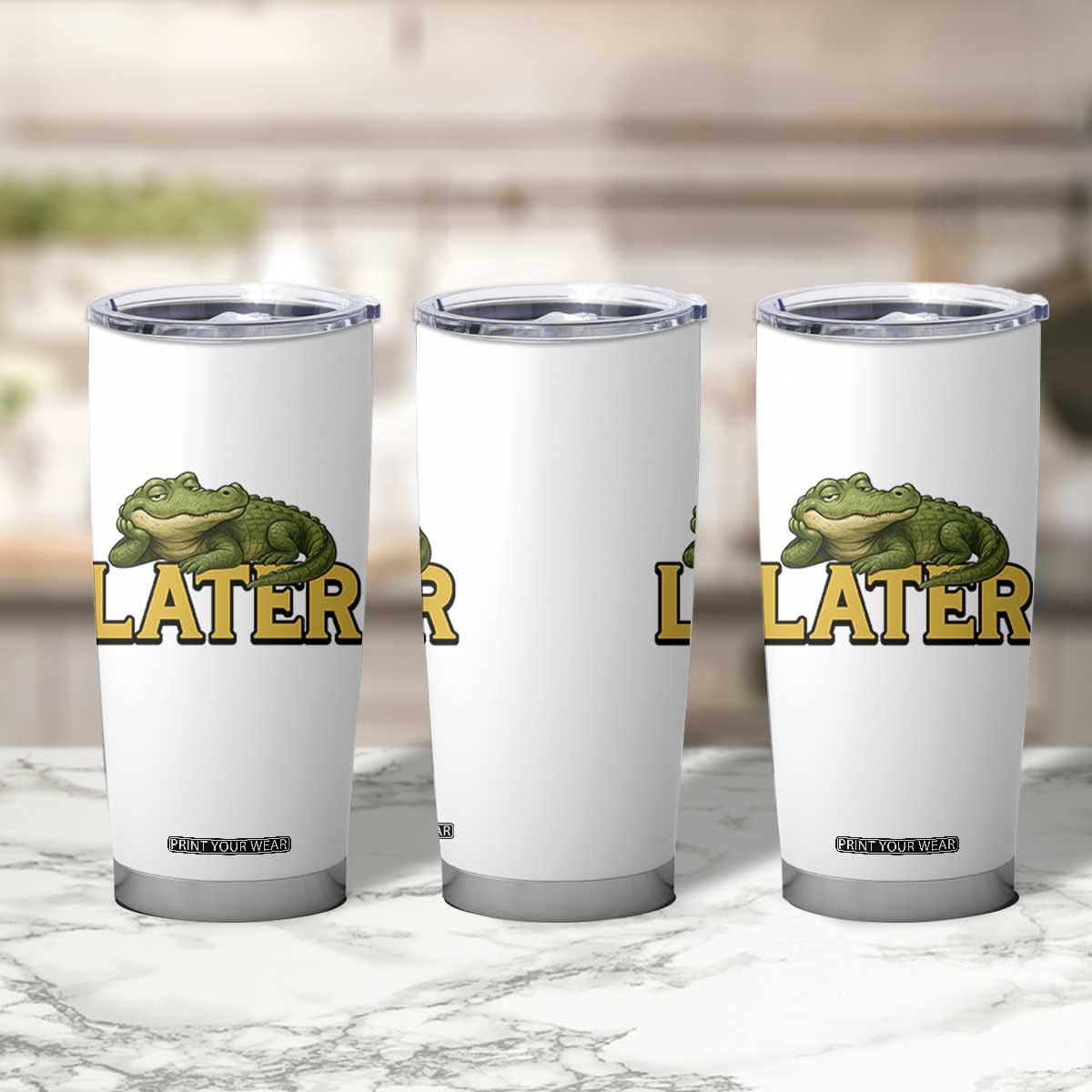 See You Later Alligator Tumbler Cup Funny Teacher Meme Viral Quote TS10 Print Your Wear