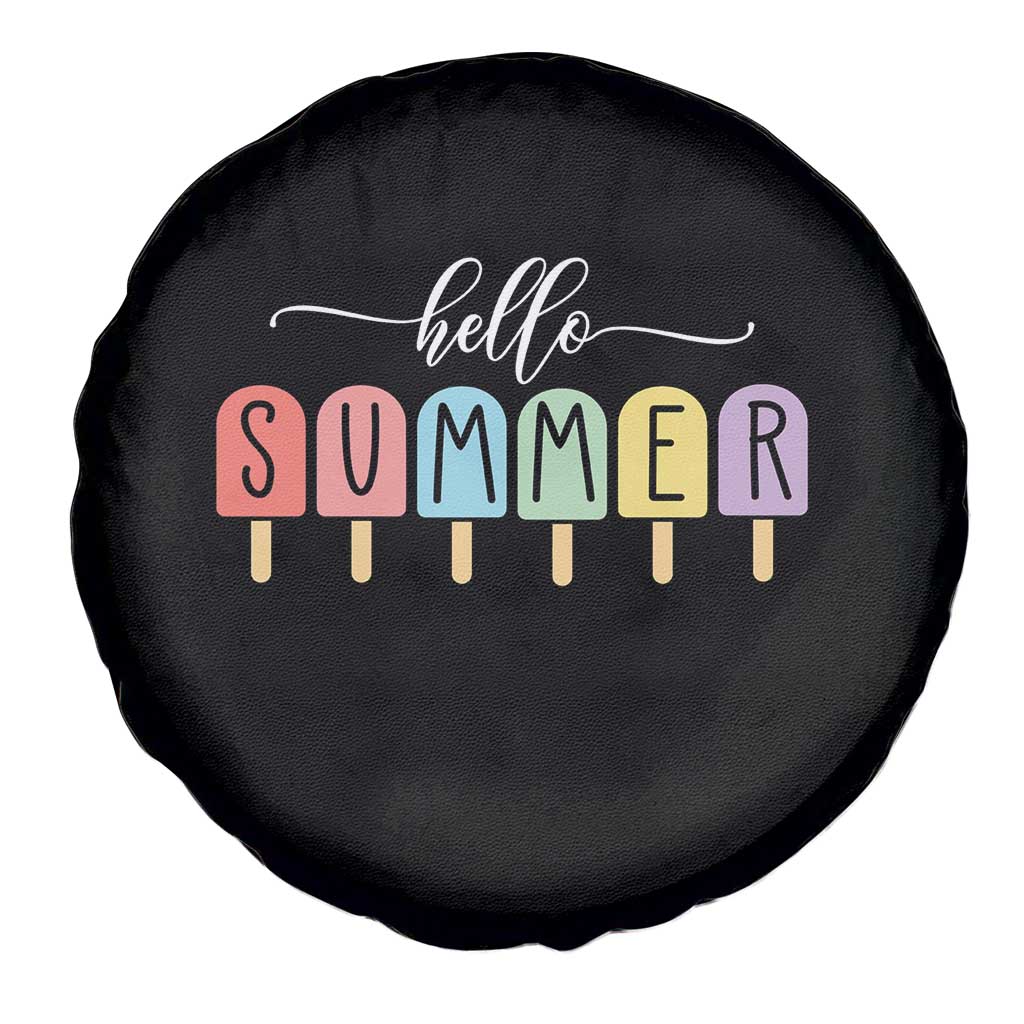 Hello Summer Vacation Ice Cream Popsicle Ice Lolly Spare Tire Cover TS10 Print Your Wear