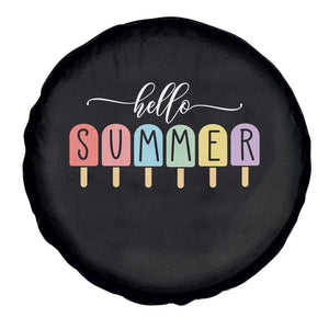 Hello Summer Vacation Ice Cream Popsicle Ice Lolly Spare Tire Cover TS10 Print Your Wear