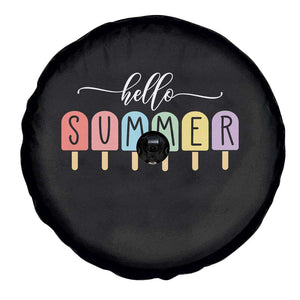 Hello Summer Vacation Ice Cream Popsicle Ice Lolly Spare Tire Cover TS10 Print Your Wear