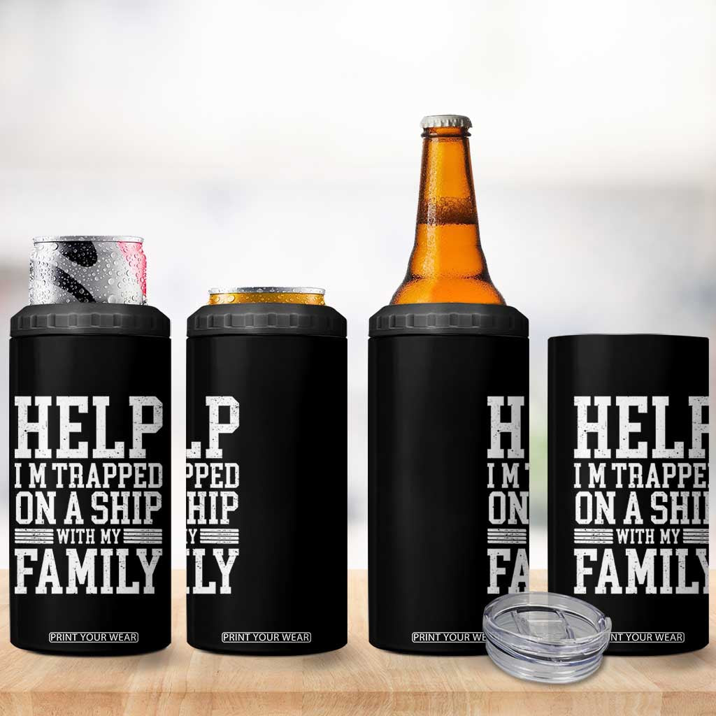 Funny Family Cruise 4 in 1 Can Cooler Tumbler Vacation Trip Matching Cruise Ship TS10 Print Your Wear