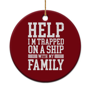 Funny Family Cruise Ceramic Ornament Vacation Trip Matching Cruise Ship TS10 1pc Red Print Your Wear