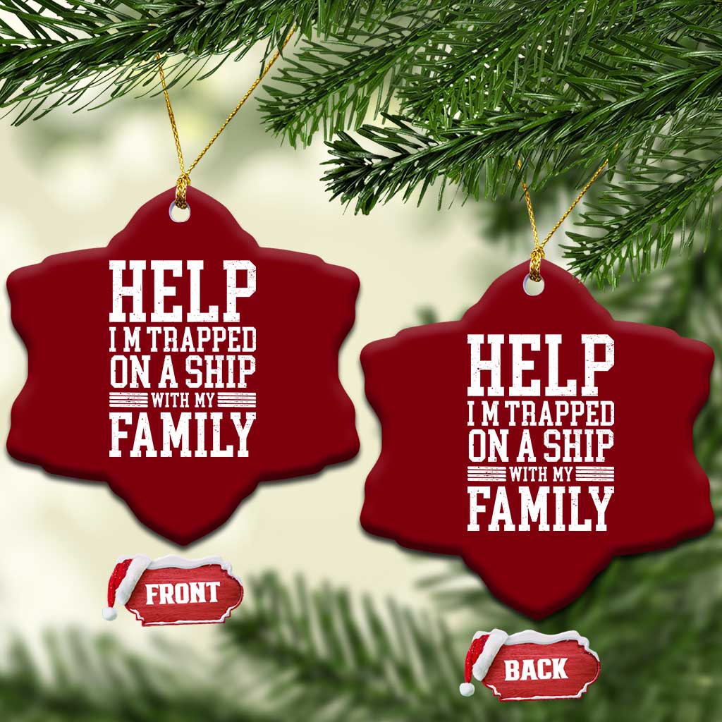Funny Family Cruise Ceramic Ornament Vacation Trip Matching Cruise Ship TS10 Print Your Wear