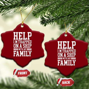 Funny Family Cruise Ceramic Ornament Vacation Trip Matching Cruise Ship TS10 Print Your Wear