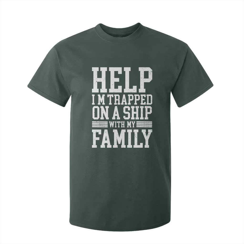 Funny Family Cruise T Shirt For Kid Vacation Trip Matching Cruise Ship TS10 Dark Forest Green Print Your Wear