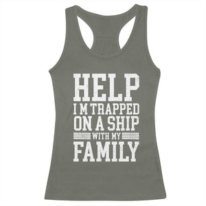 Funny Family Cruise Racerback Tank Top Vacation Trip Matching Cruise Ship TS10 Military Green Print Your Wear