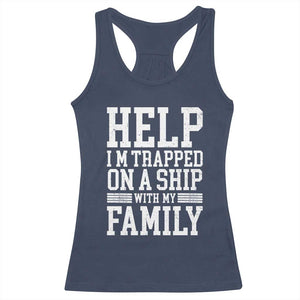 Funny Family Cruise Racerback Tank Top Vacation Trip Matching Cruise Ship TS10 Navy Print Your Wear