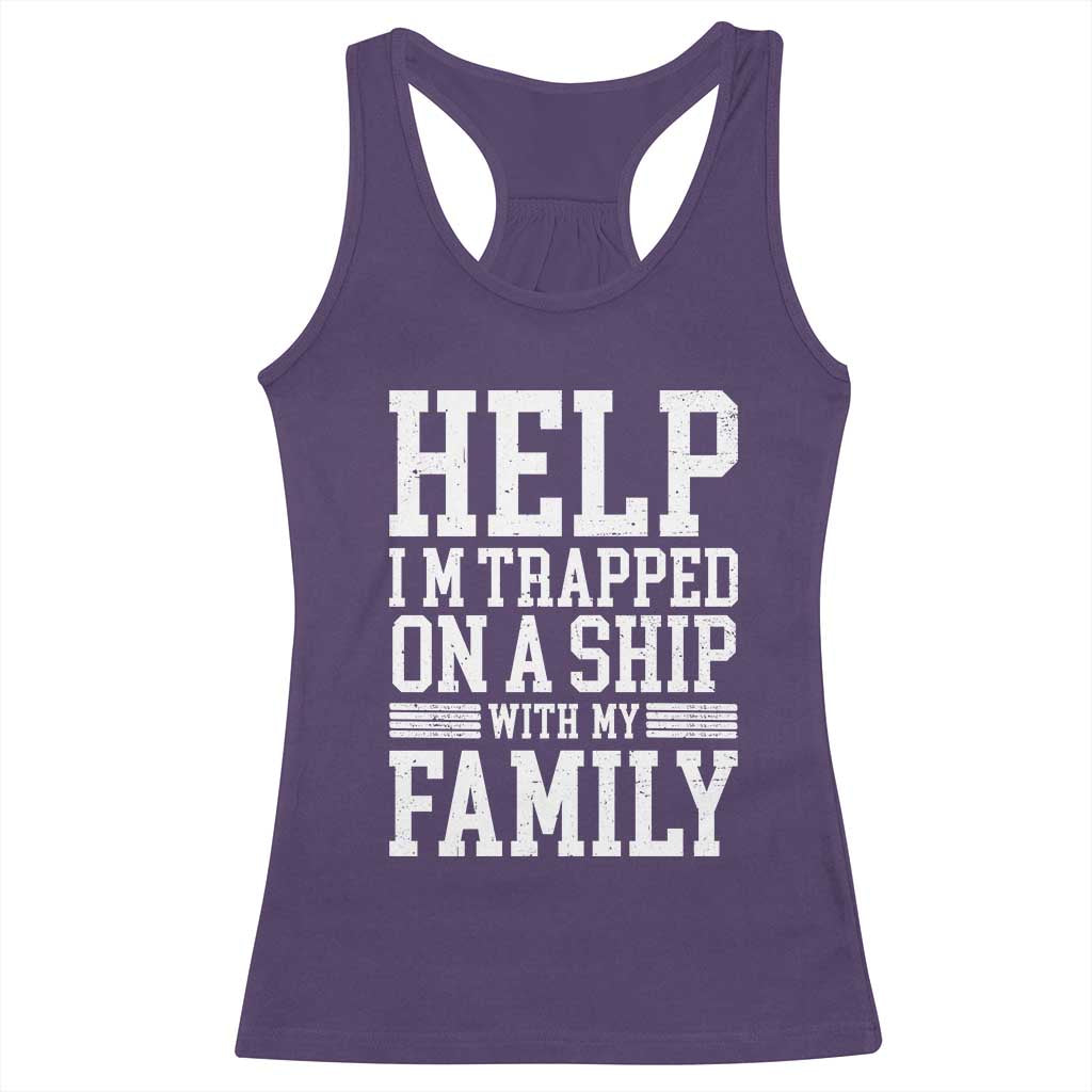 Funny Family Cruise Racerback Tank Top Vacation Trip Matching Cruise Ship TS10 Purple Print Your Wear