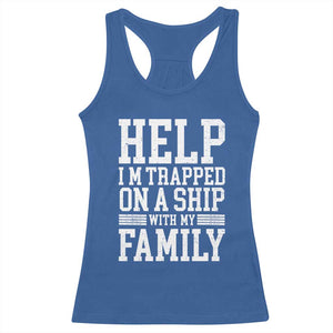 Funny Family Cruise Racerback Tank Top Vacation Trip Matching Cruise Ship TS10 Royal Blue Print Your Wear