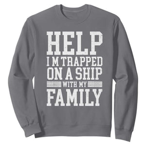 Funny Family Cruise Sweatshirt Vacation Trip Matching Cruise Ship TS10 Charcoal Print Your Wear