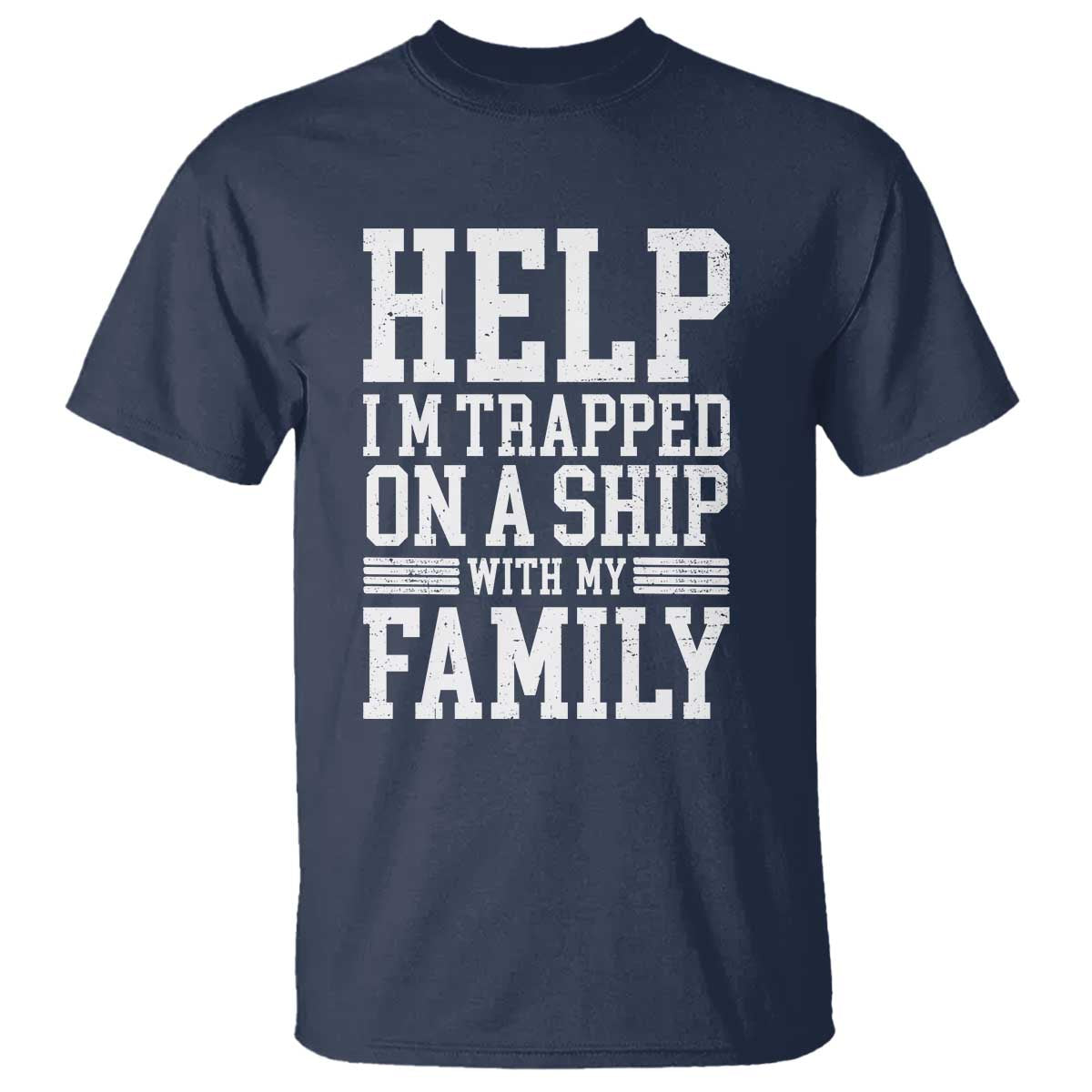 Funny Family Cruise T Shirt Vacation Trip Matching Cruise Ship TS10 Navy Print Your Wear