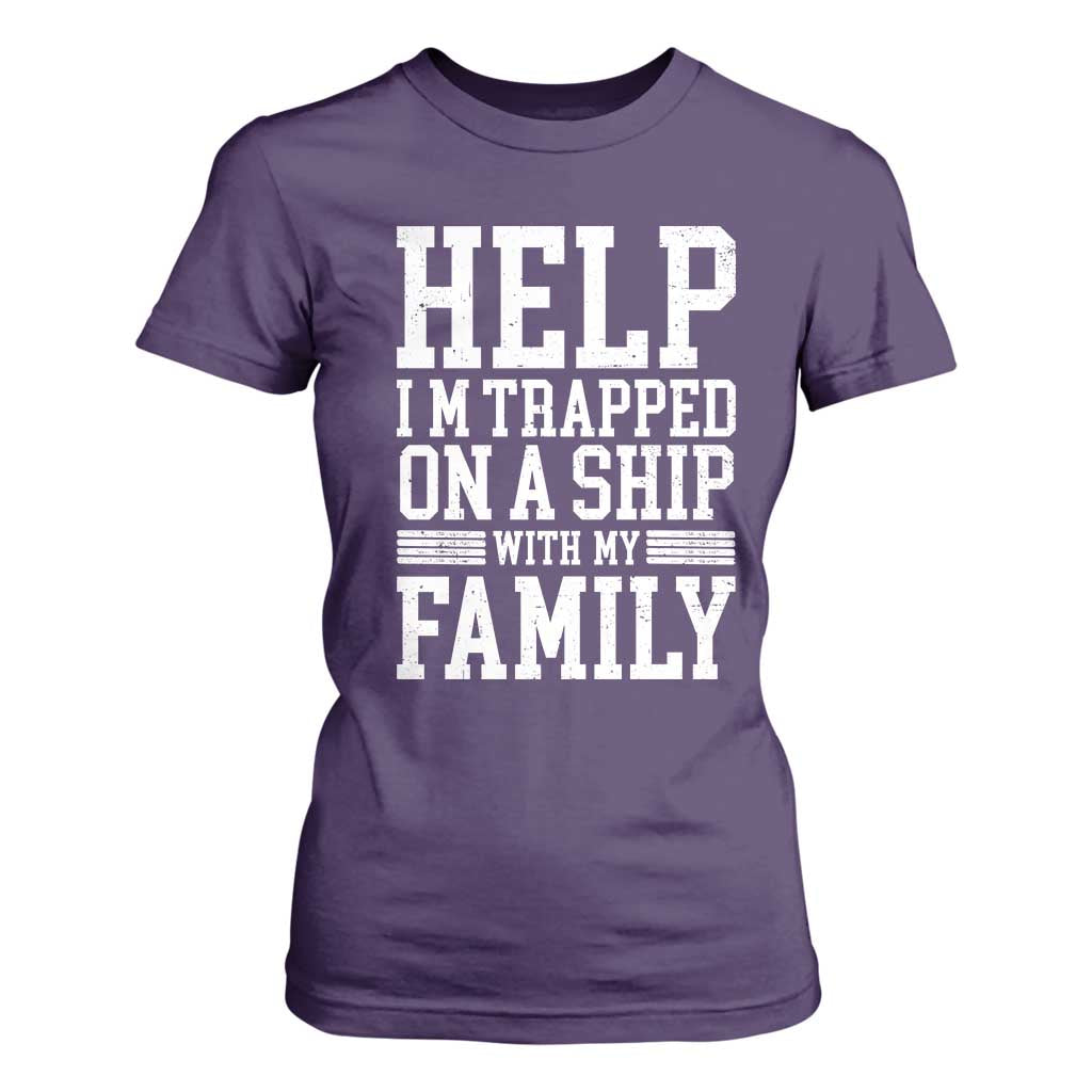 Funny Family Cruise T Shirt For Women Vacation Trip Matching Cruise Ship TS10 Purple Print Your Wear