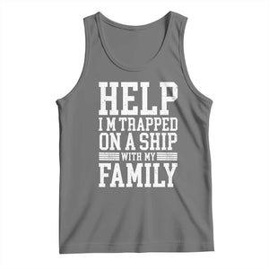 Funny Family Cruise Tank Top Vacation Trip Matching Cruise Ship TS10 Black Heather Print Your Wear