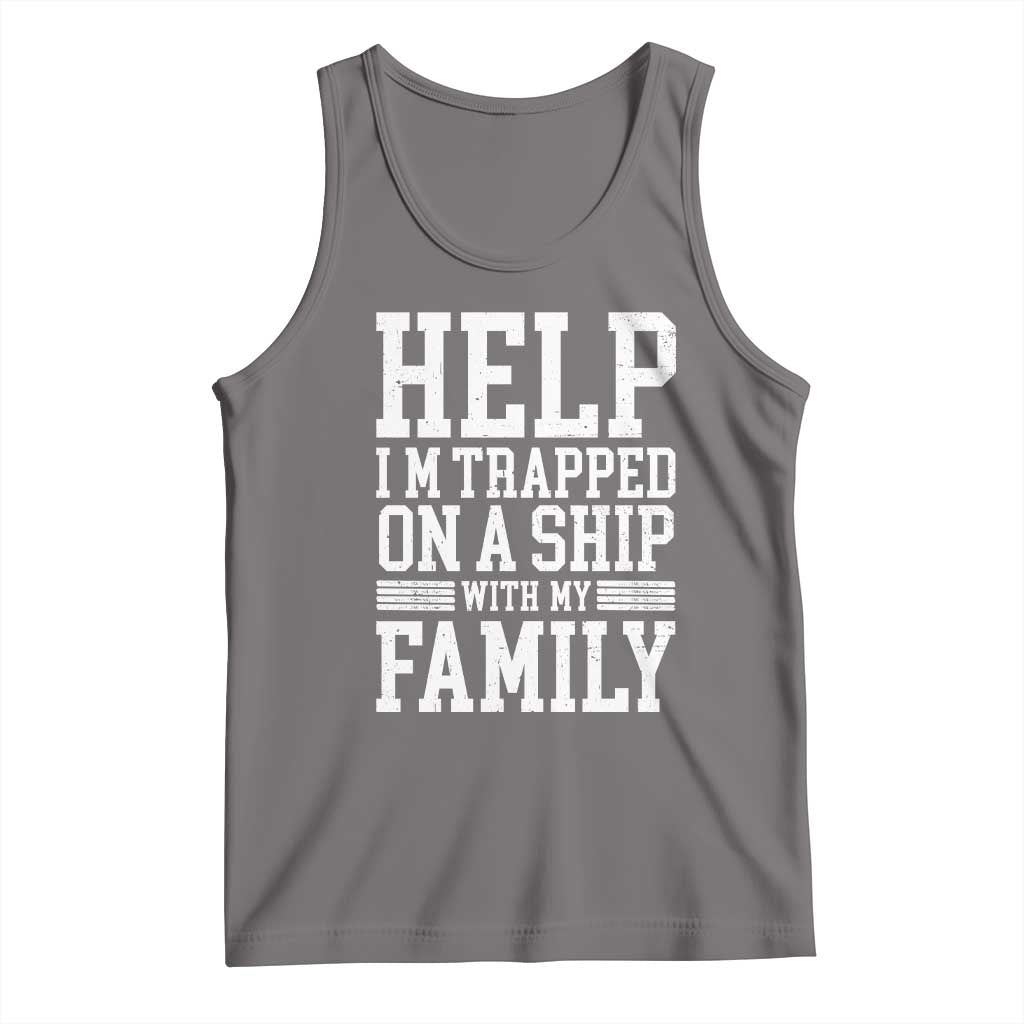 Funny Family Cruise Tank Top Vacation Trip Matching Cruise Ship TS10 Deep Heather Print Your Wear