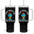 I'm Just Here For The Free Ice Cream Tumbler With Handle Funny Cruise Summer Vacation TS10 One Size: 40 oz Black Print Your Wear