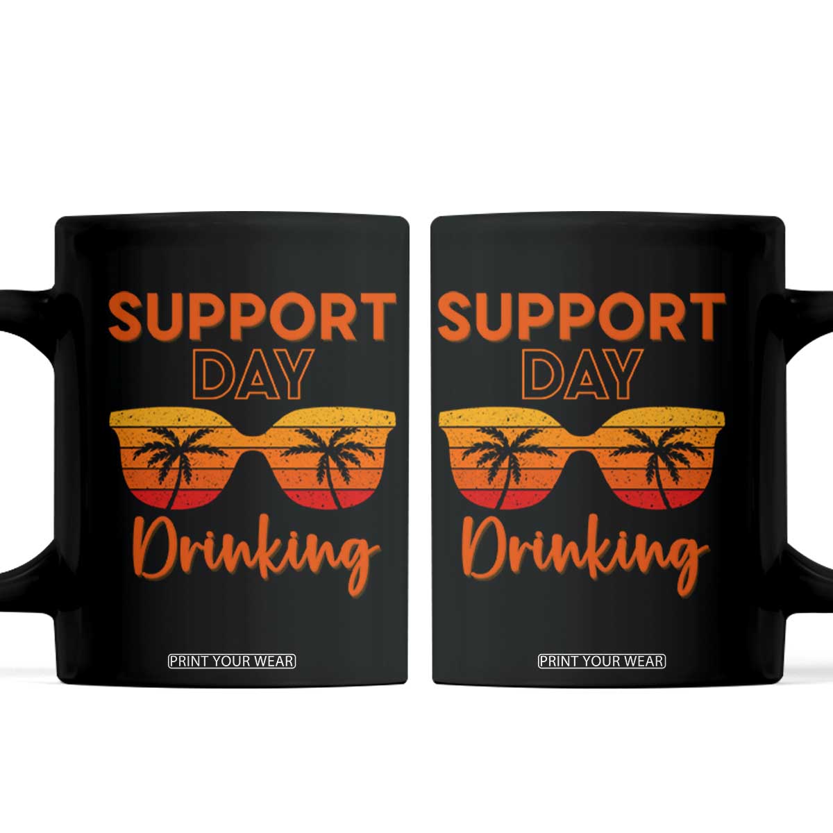 Funny Drinking Coffee Mug Support Day Drinking Summer Beach Vacation TS10 Black Print Your Wear