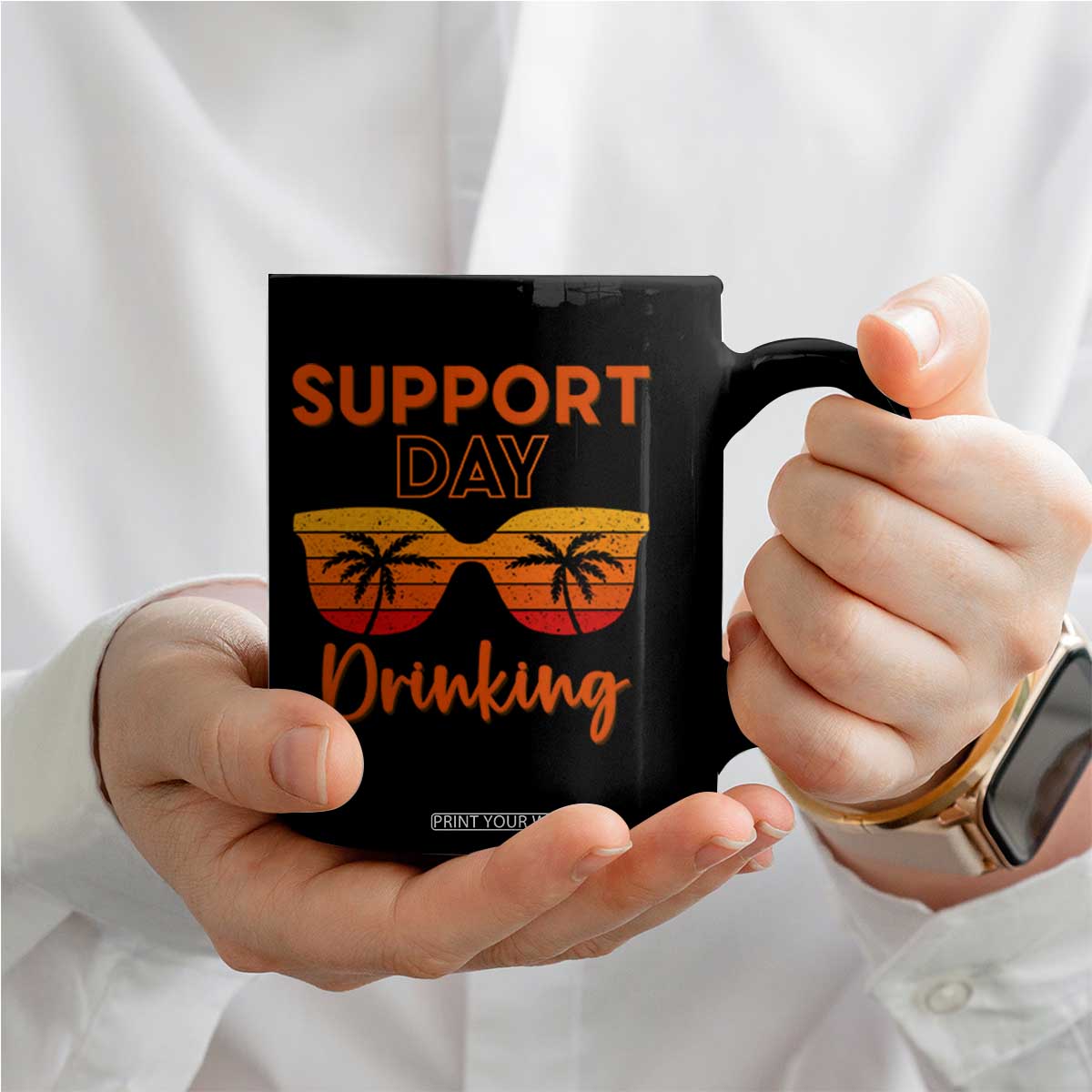 Funny Drinking Coffee Mug Support Day Drinking Summer Beach Vacation TS10 Print Your Wear