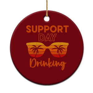 Funny Drinking Ceramic Ornament Support Day Drinking Summer Beach Vacation TS10 1pc Red Print Your Wear