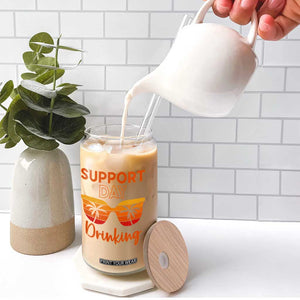 Funny Drinking Glass Can Support Day Drinking Summer Beach Vacation TS10 Print Your Wear