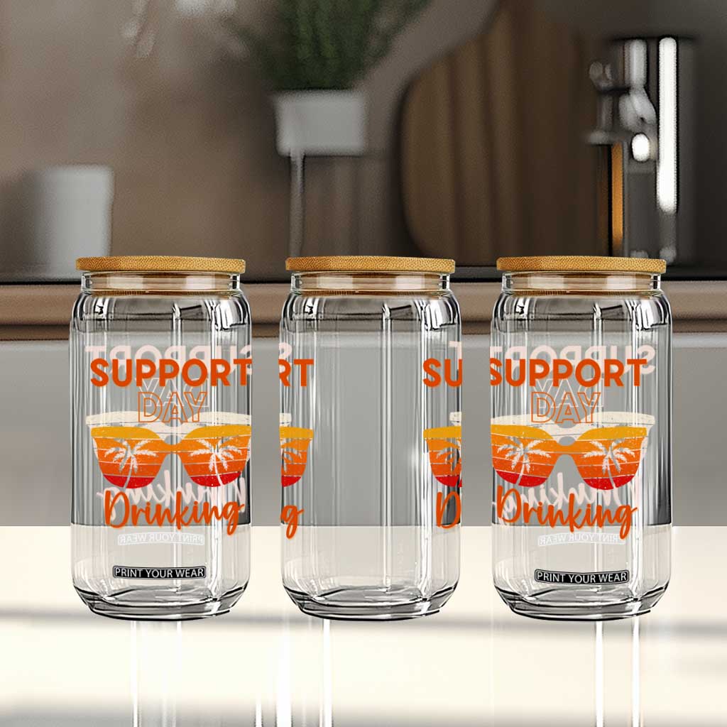 Funny Drinking Glass Can Support Day Drinking Summer Beach Vacation TS10 Print Your Wear