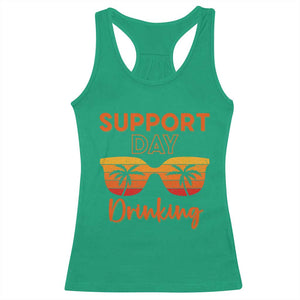 Funny Drinking Racerback Tank Top Support Day Drinking Summer Beach Vacation TS10 Irish Green Print Your Wear