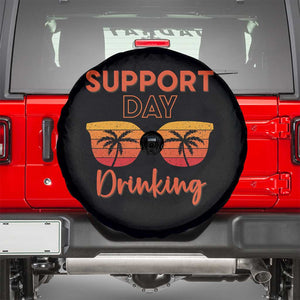Funny Drinking Spare Tire Cover Support Day Drinking Summer Beach Vacation TS10 Black Print Your Wear