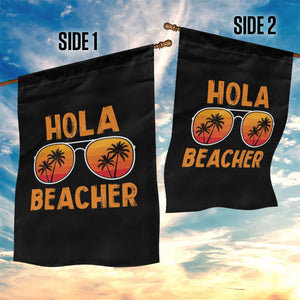 Hola Beaches Garden Flag Funny Beach Vacation Summer TS10 Print Your Wear
