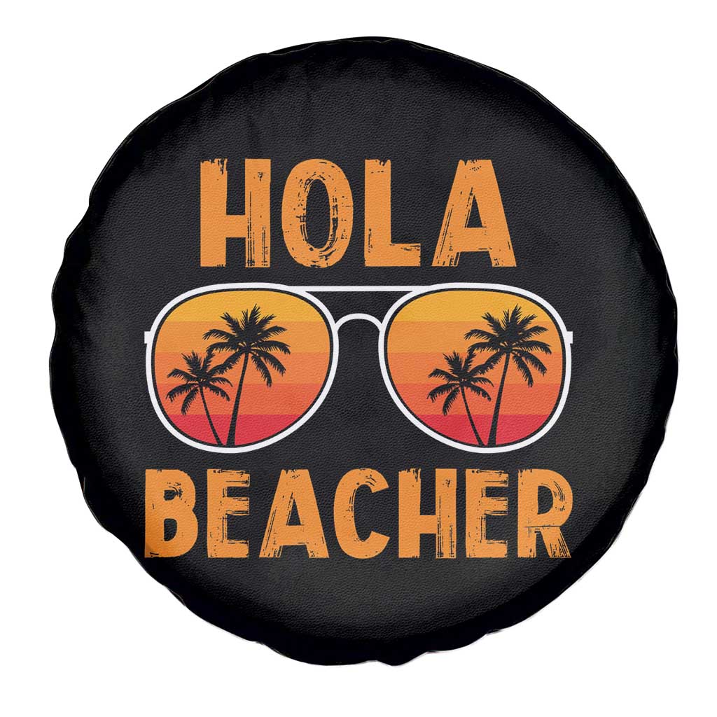 Hola Beaches Spare Tire Cover Funny Beach Vacation Summer TS10 Print Your Wear